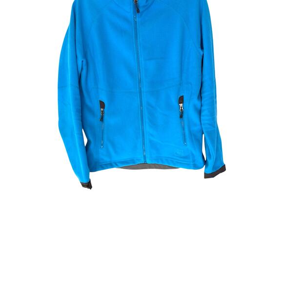 REI Fleece Jacket Women's Blue Full Zip Outdoor Hiking Gorp Cozy Soft Medium - Picture 5 of 12